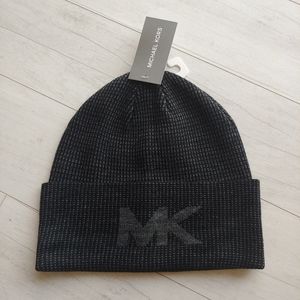 Michael Kors NEW Cuffed Knit Logo Beanie